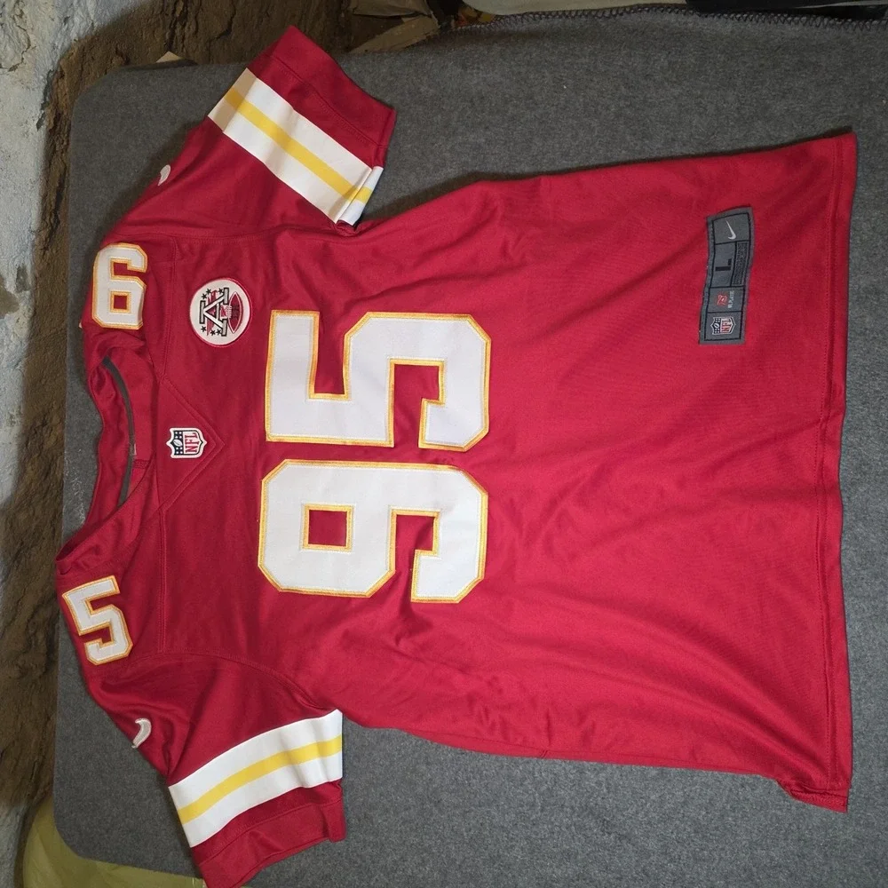 Nike Chris Jones #95 Kansas City Chiefs NFL Game Jersey Men's Sz L F1